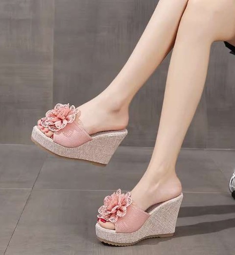 Baotou half slippers for going out with diamond low-heeled sandals with stilettos for women