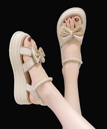 Fairy style thick-soled sandals for women for summer outdoor wear