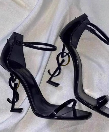 Beautiful high heels stilettos letter heels sexy one-strap non-tiring sandals for women