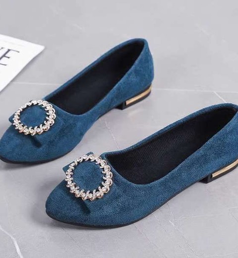 Korean version shallow mouth single shoes all-match fairy shoes gentle flat-bottom evening shoes