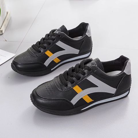 Leather shoes women's waterproof, oil-proof and non-slip Forrest Gump shoes