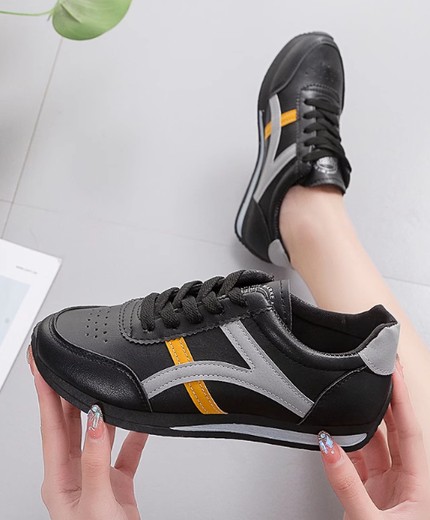 Leather shoes women's waterproof, oil-proof and non-slip Forrest Gump shoes