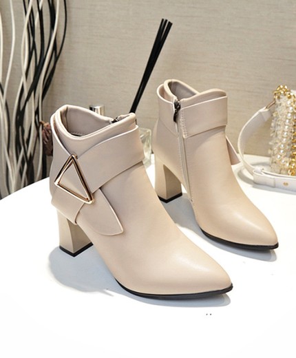 Chelsea boots high heels  trendy shoes all-match super slim short boots