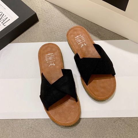 Summer versatile ins trend pregnant women non-slip Korean version of beach sandals