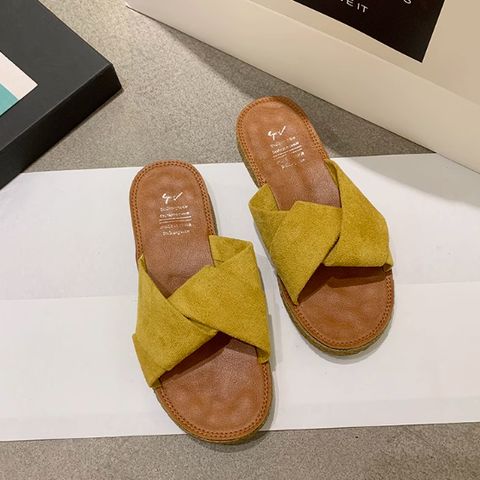 Summer versatile ins trend pregnant women non-slip Korean version of beach sandals