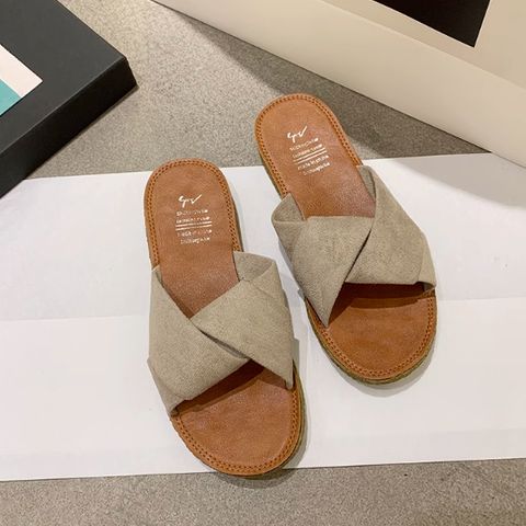 Summer versatile ins trend pregnant women non-slip Korean version of beach sandals