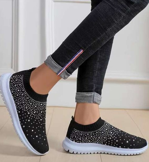 Wish foreign trade large size diamond flying woven sports shoes new mesh shoes