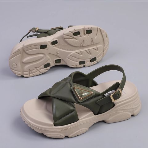 Fttilop & colsi joint iron brand slippers cross strap sandals