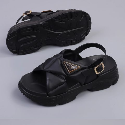 Fttilop & colsi joint iron brand slippers cross strap sandals