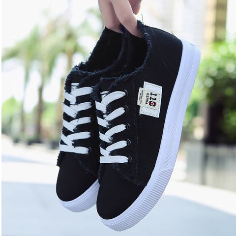 New spring and autumn canvas shoes for students casual versatile flat bottom versatile niche