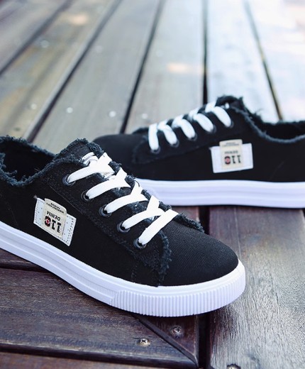 New spring and autumn canvas shoes for students casual versatile flat bottom versatile niche