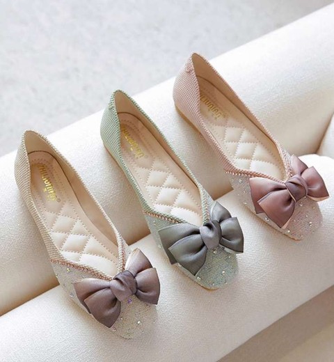 2025 new bow fairy style gentle shallow mouth scoop shoes versatile soft bottom shoes