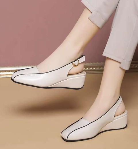 Real Soft Leather Comfortable Leather Shoes Women's Soft Bottom Flat Mom Shoes