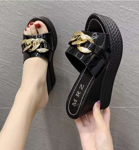 Summer wedge heel sandals for women non-slip thick-soled platform shoes